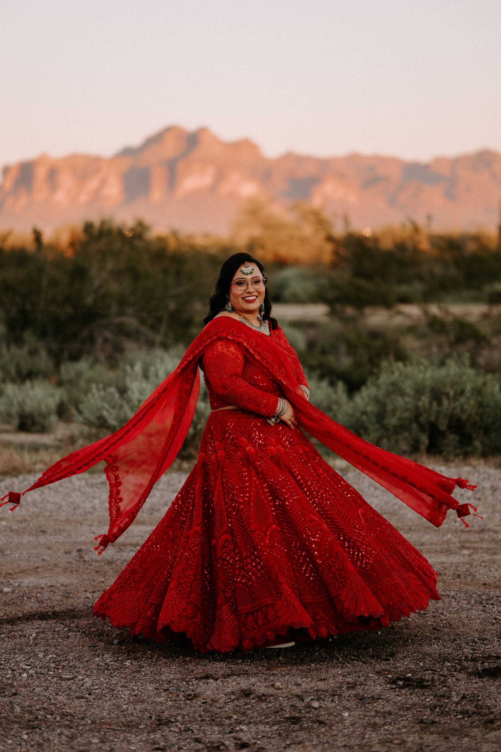 Cultural wedding bride against superstition manor