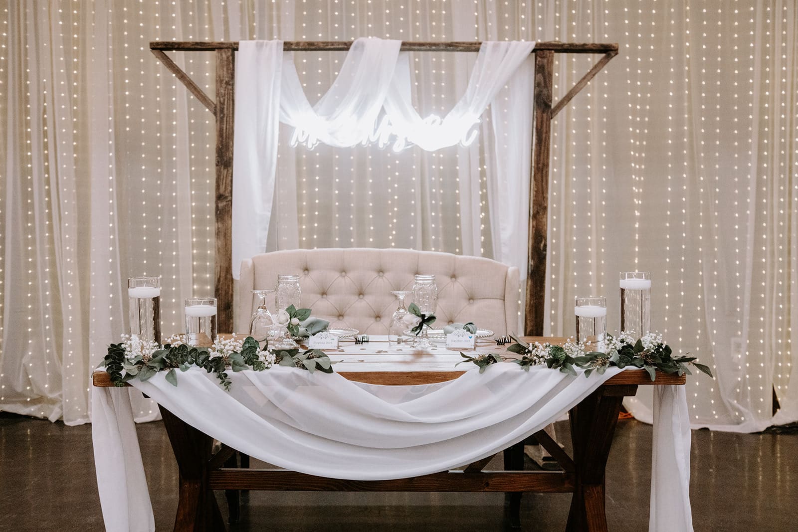 Mr. And Mrs. Table centerpeice