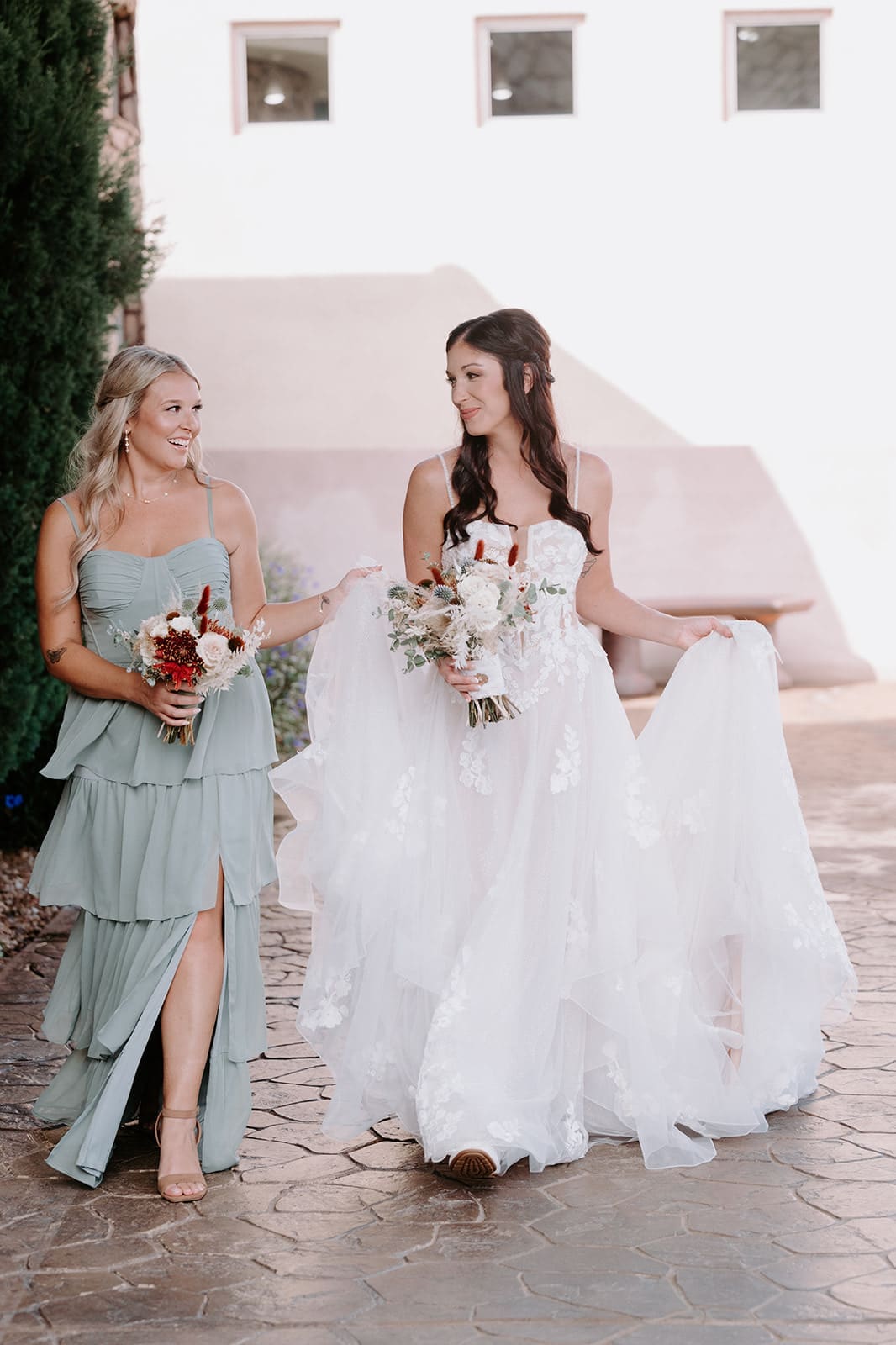 Bride and Bridesmaid