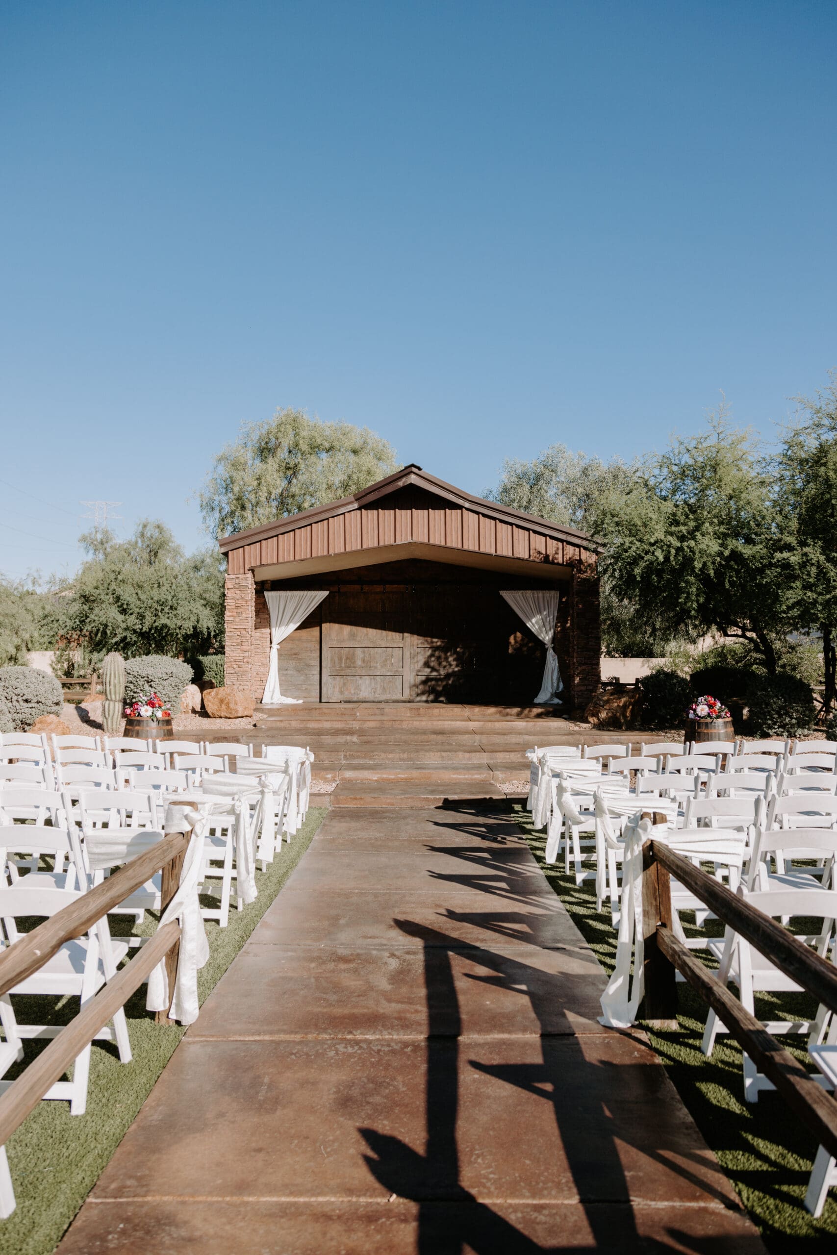 Barn Ceremony Yard at Superstition Manor