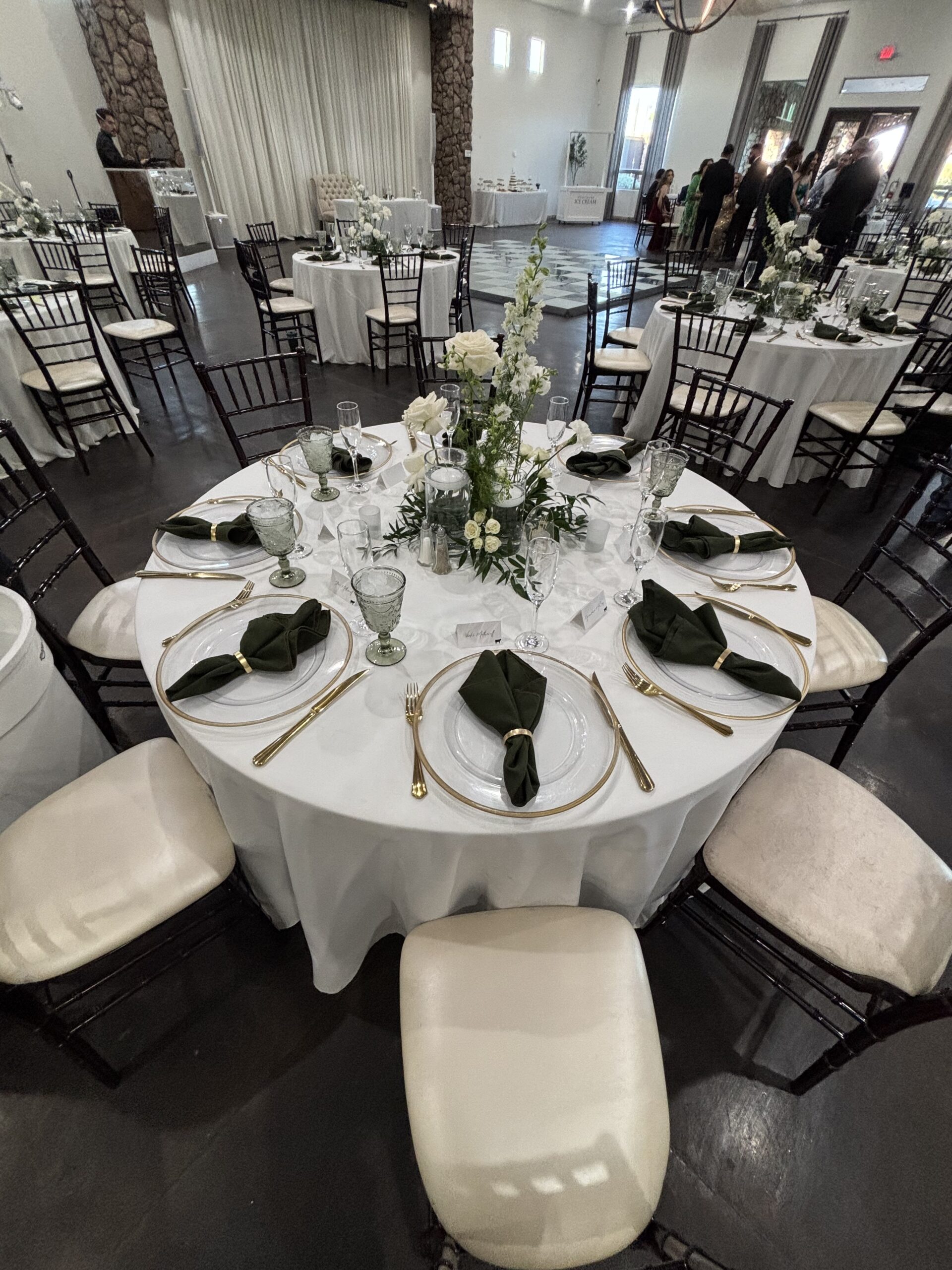 Reception hall at superstition manor