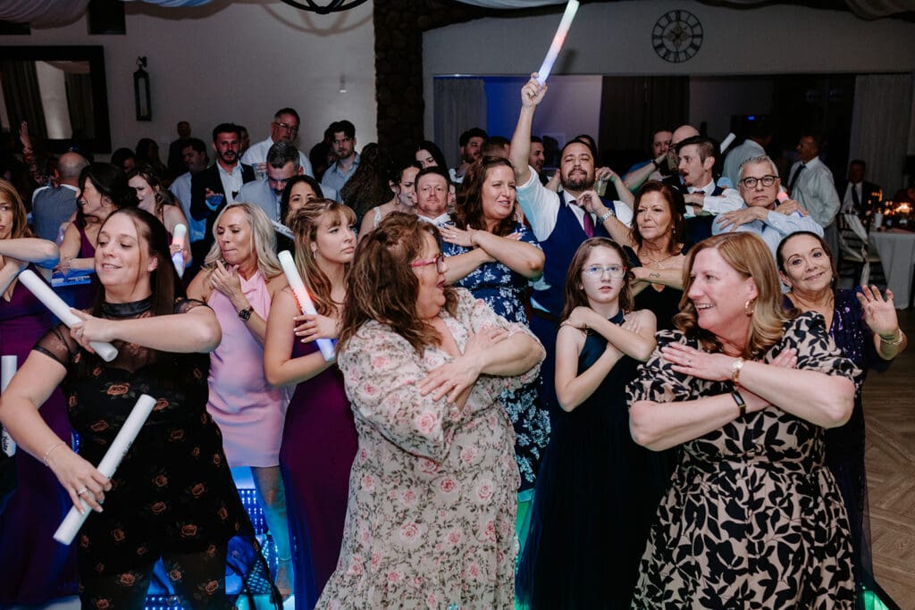 Reception dance party at North Nilla