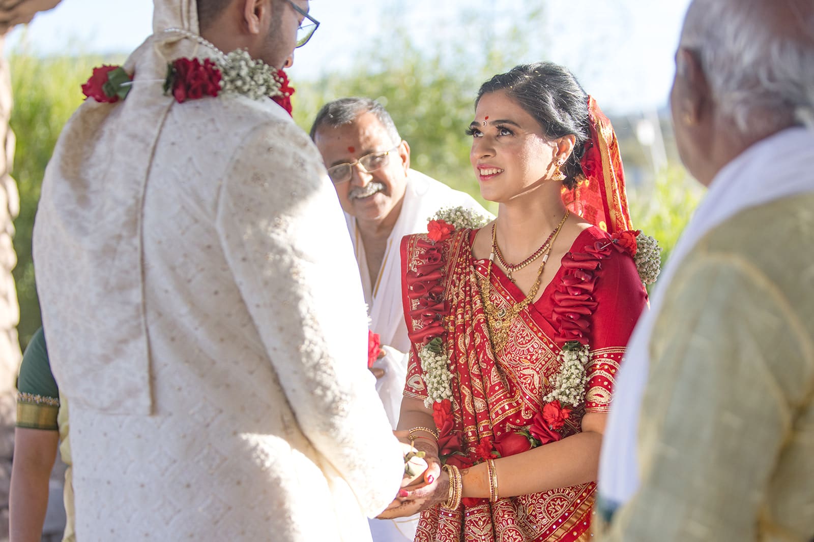 Bride and Groom during Hindu Ceremony