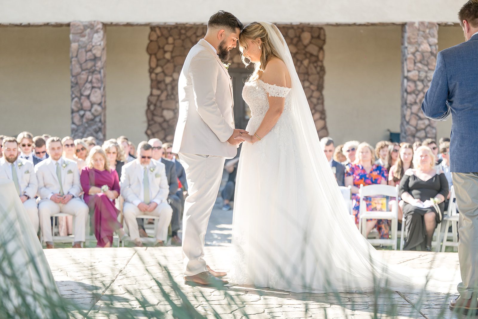 Bride and groom ceremony, @ Superstition Manor