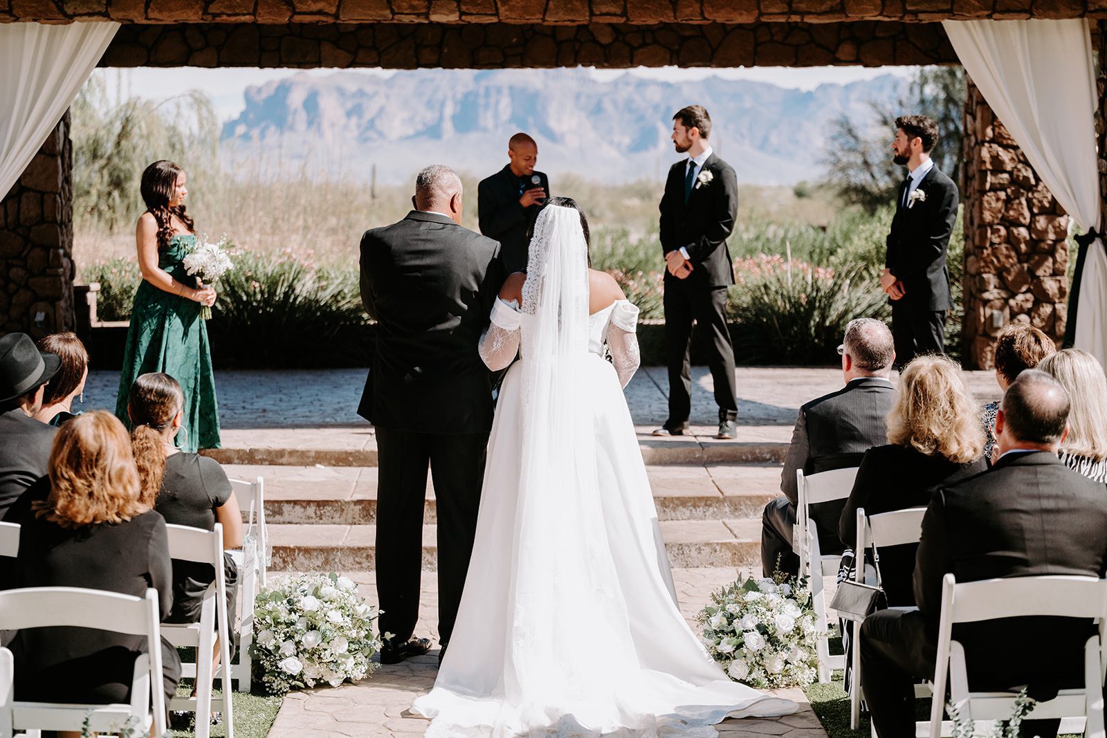 Bride handoff @ Superstition Manor