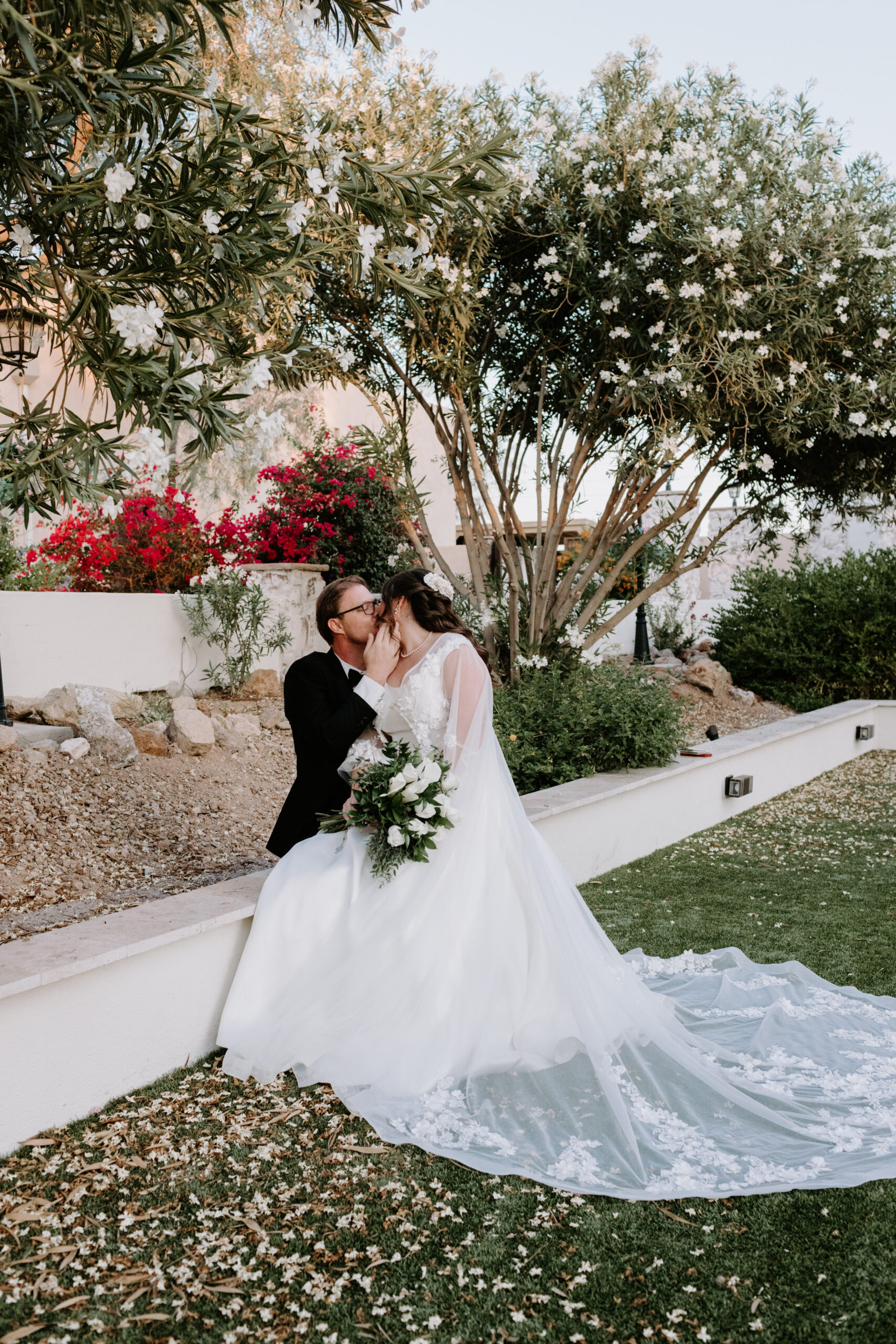Couple in Garden park at Supersition Manor