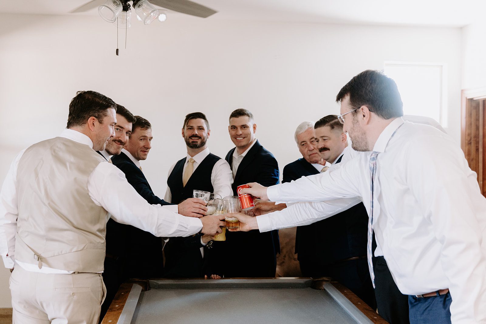 Groom party in Superstition Manor suite