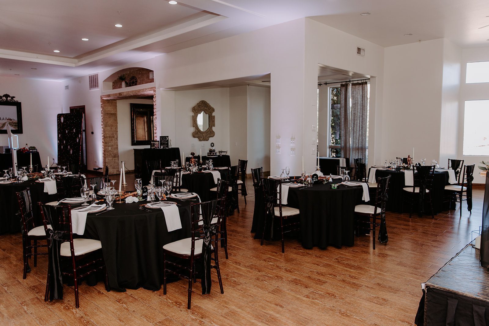 Reception hall at superstition manor 