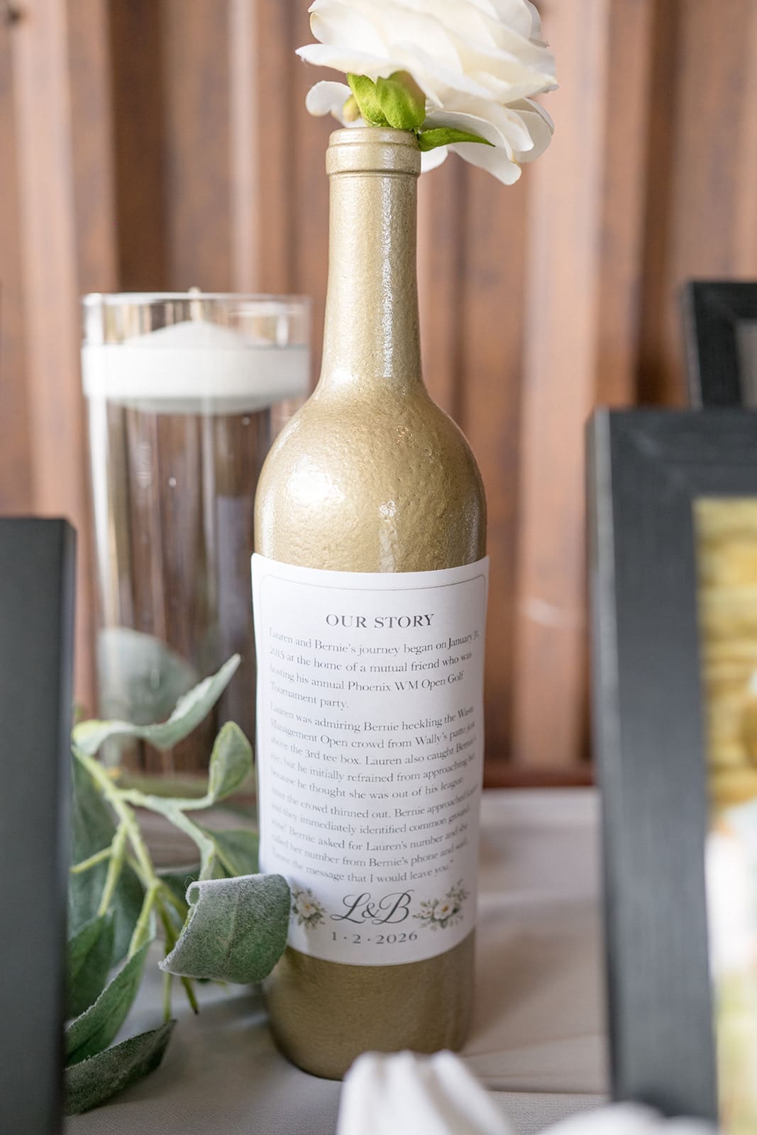 Wedding wine bottles