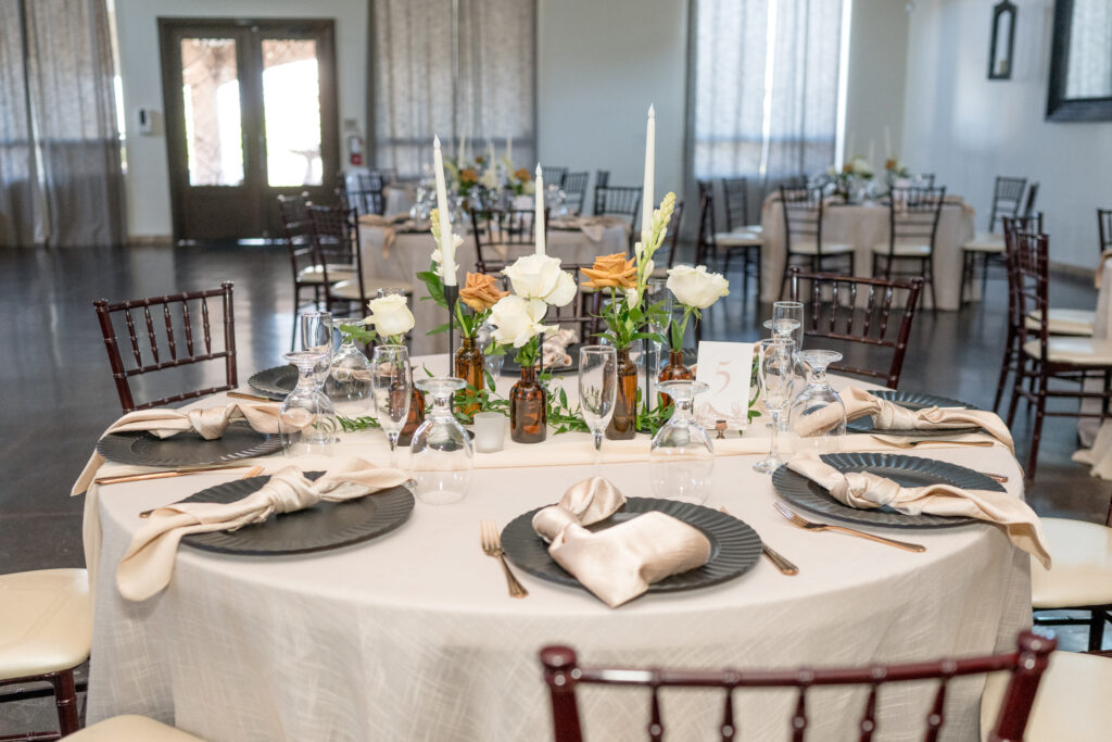 Reception table @ Superstition Manor