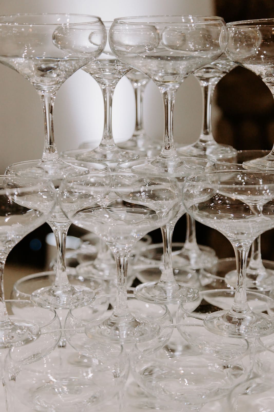 Champagne glasses at superstition manor 