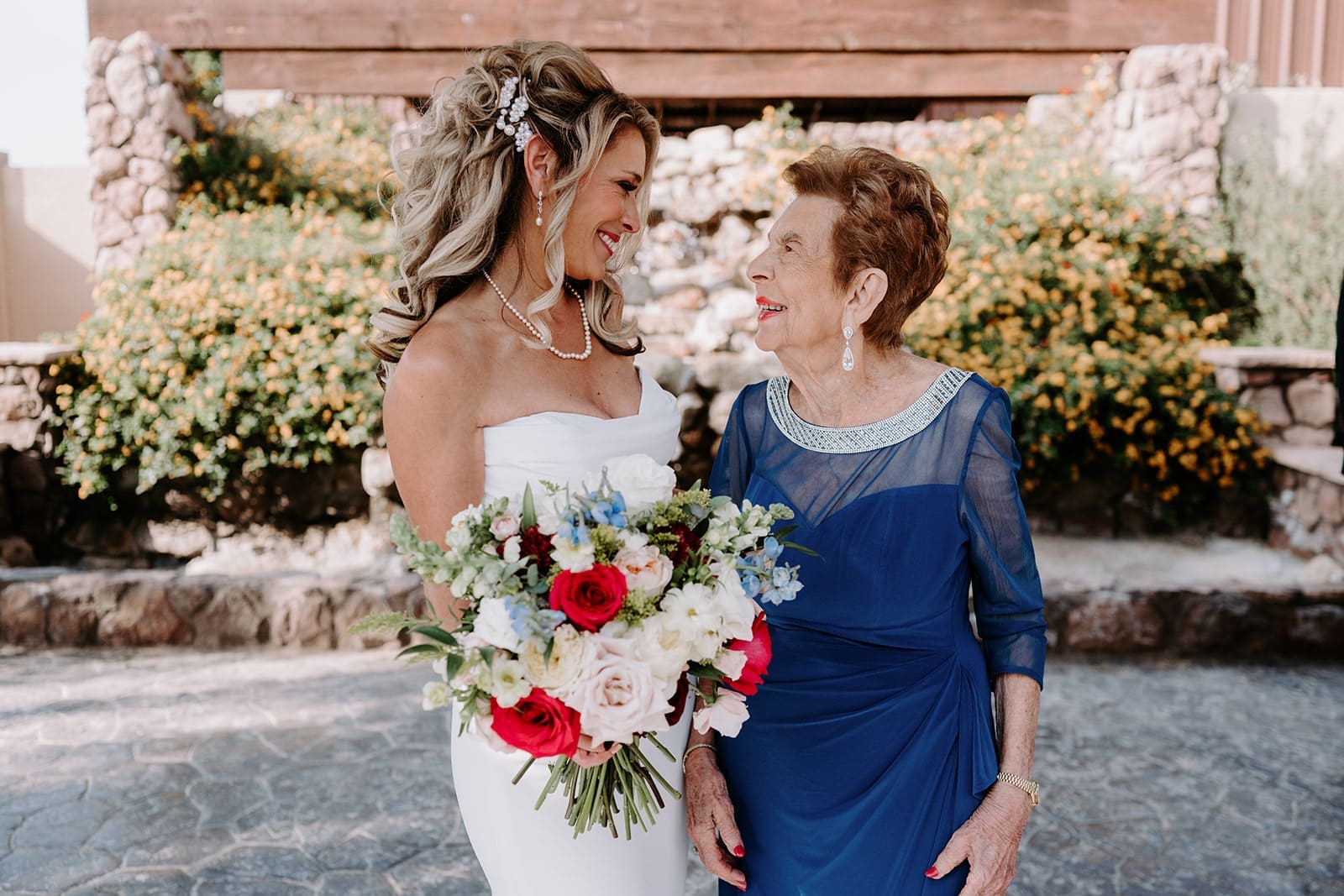 Bride and grandma at superstition manor