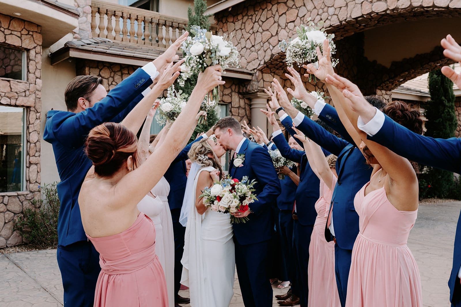 Wedding party at superstition manor 