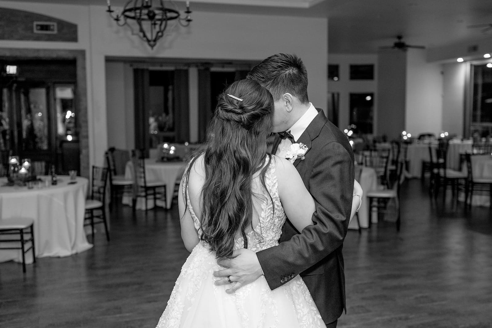 Bride and groom dance 