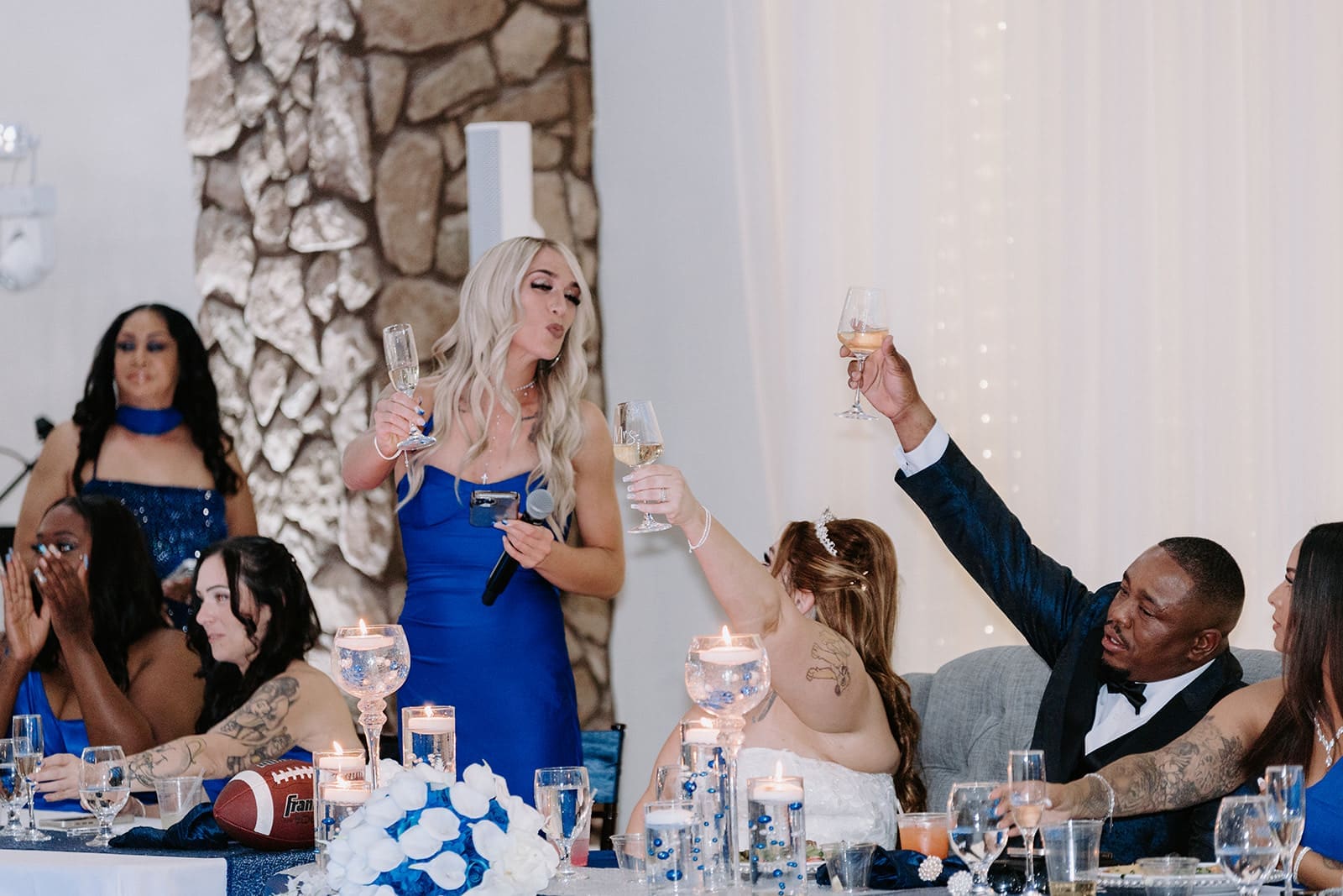 Wedding party toasts