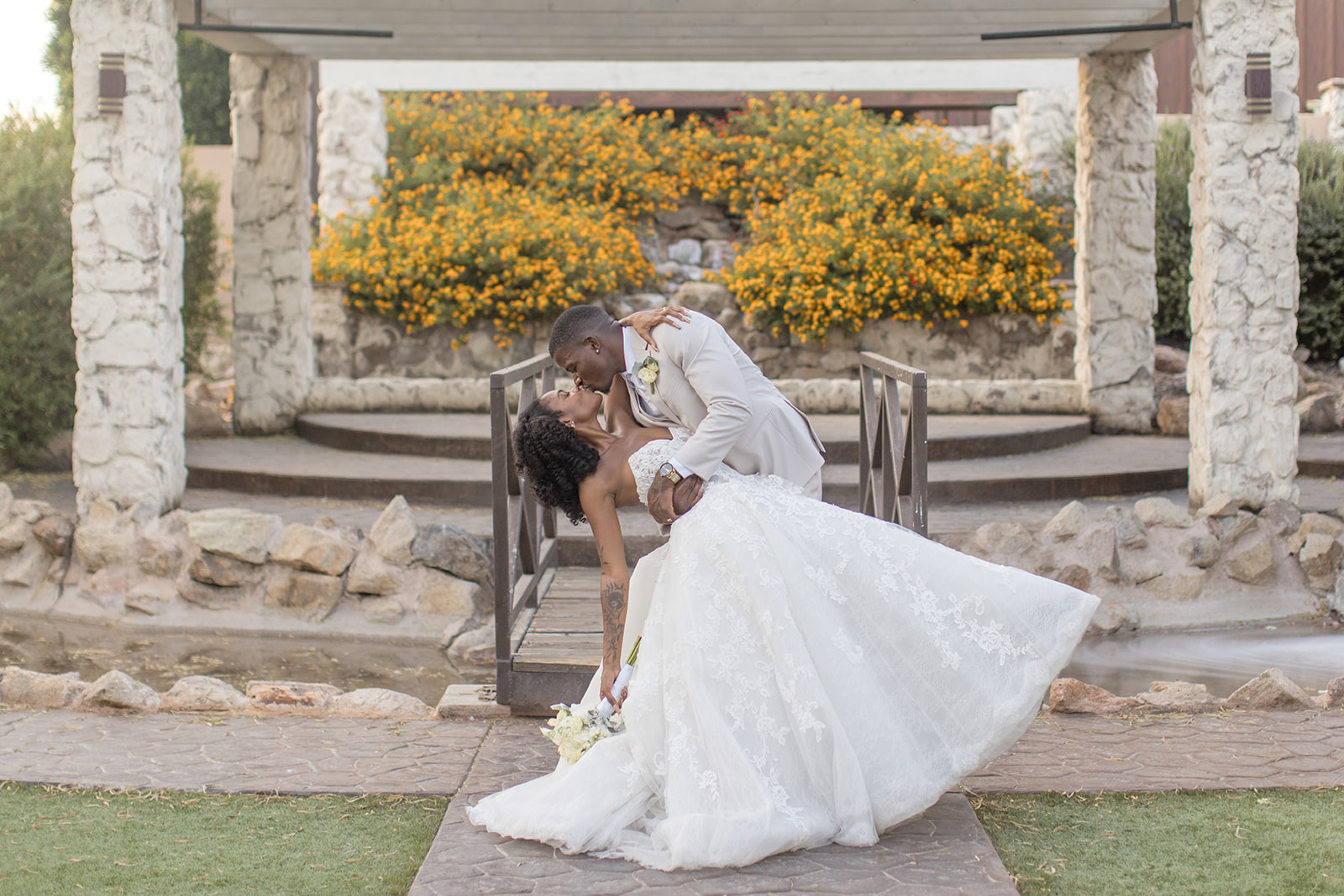 Bride and groom portraits