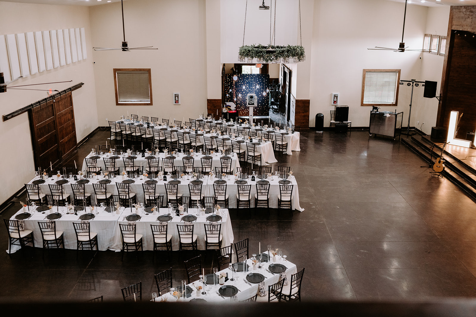 Rectangle table reception floor plan