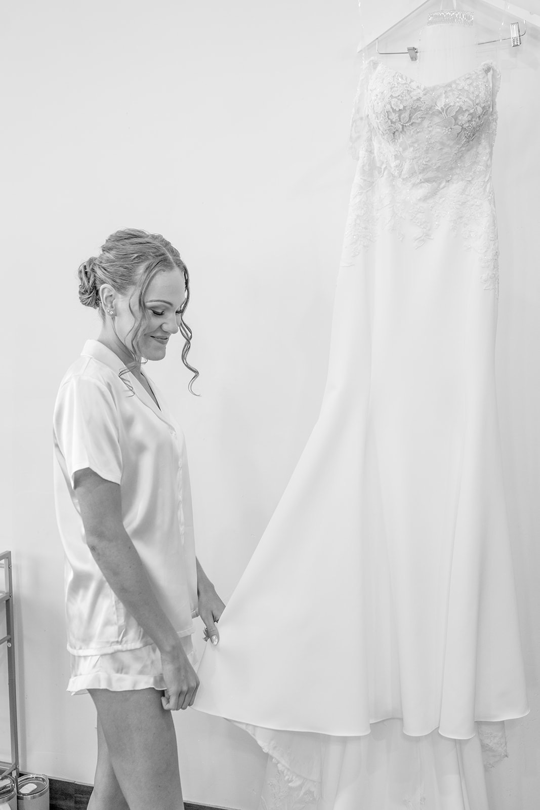 Bride in getting ready suites 