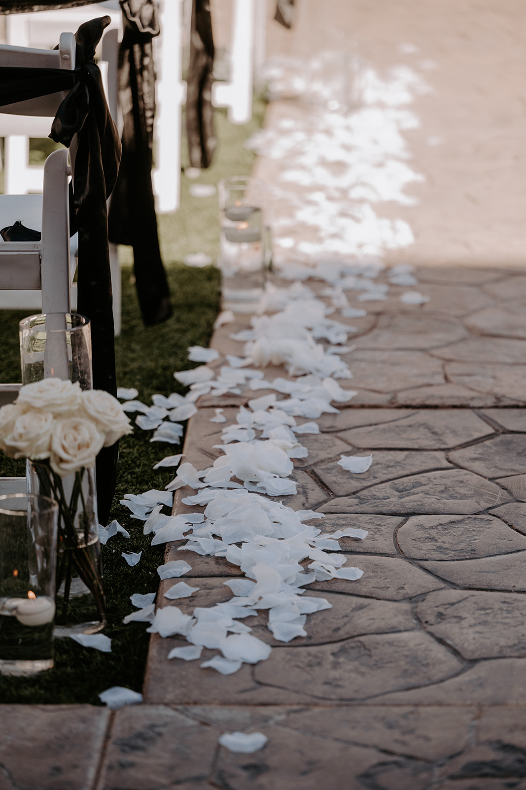 Wedding aisle decor 