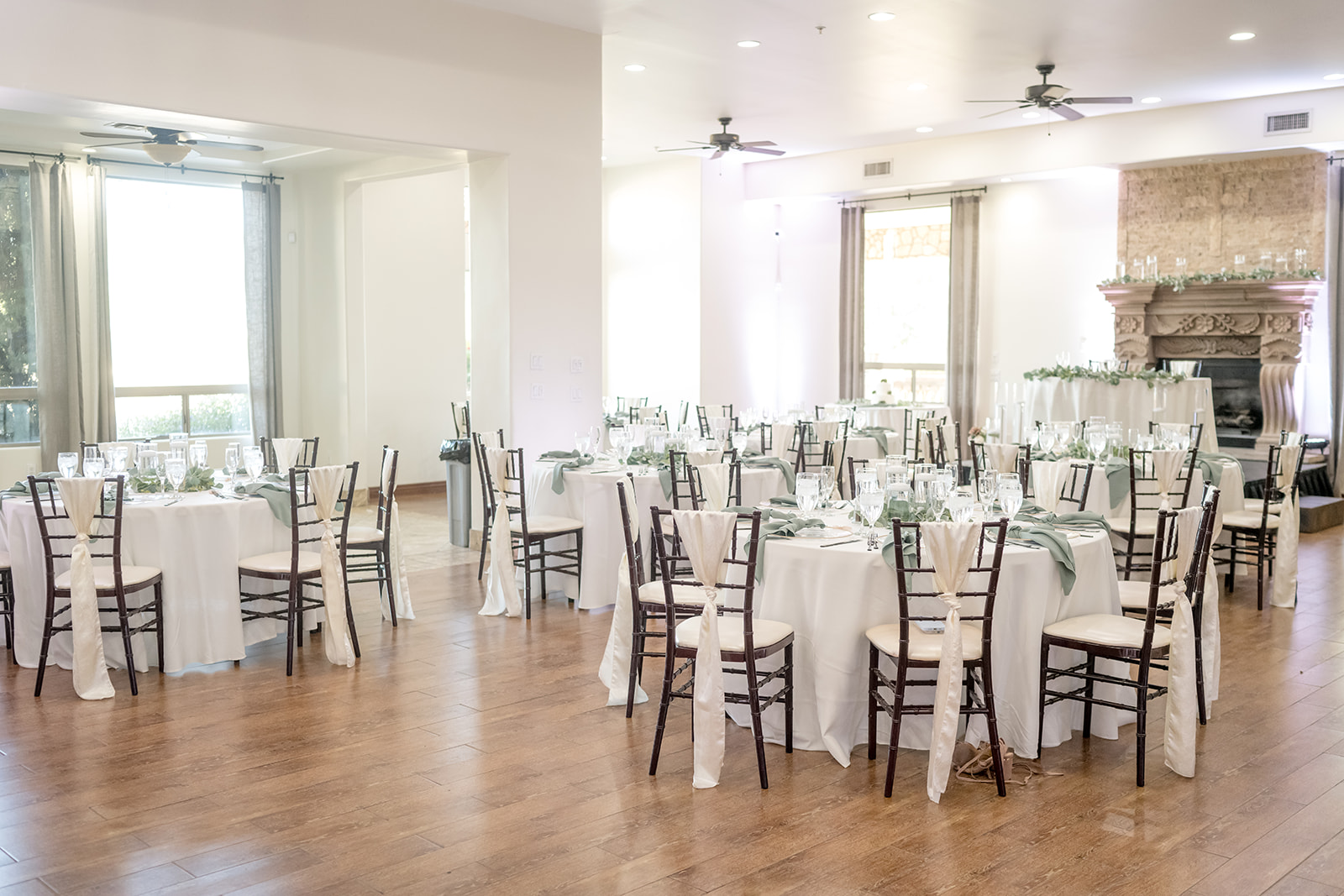 Reception hall at superstition manor