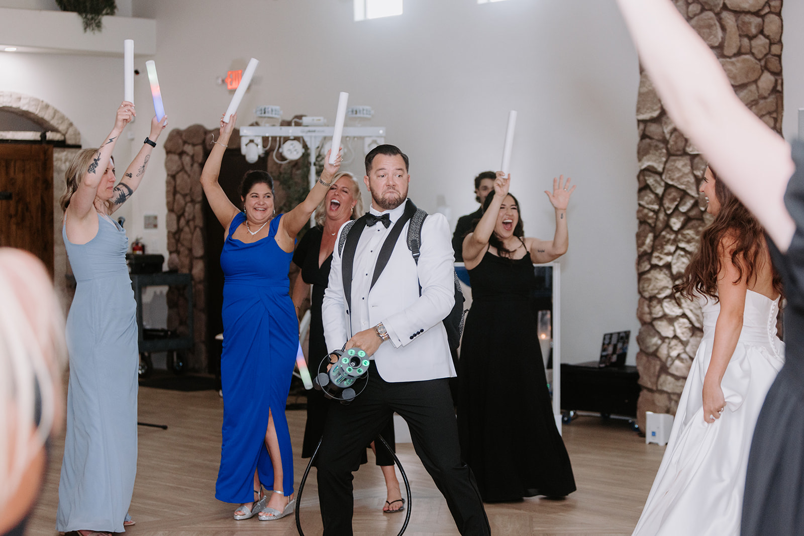 Groom on dance floor