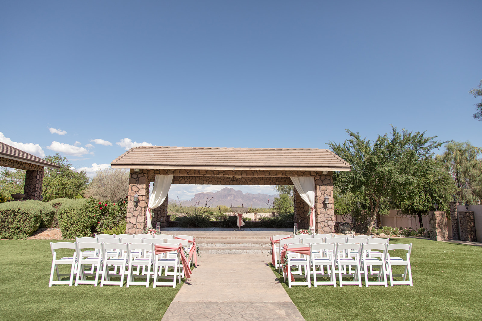 South Villa ceremony yard 