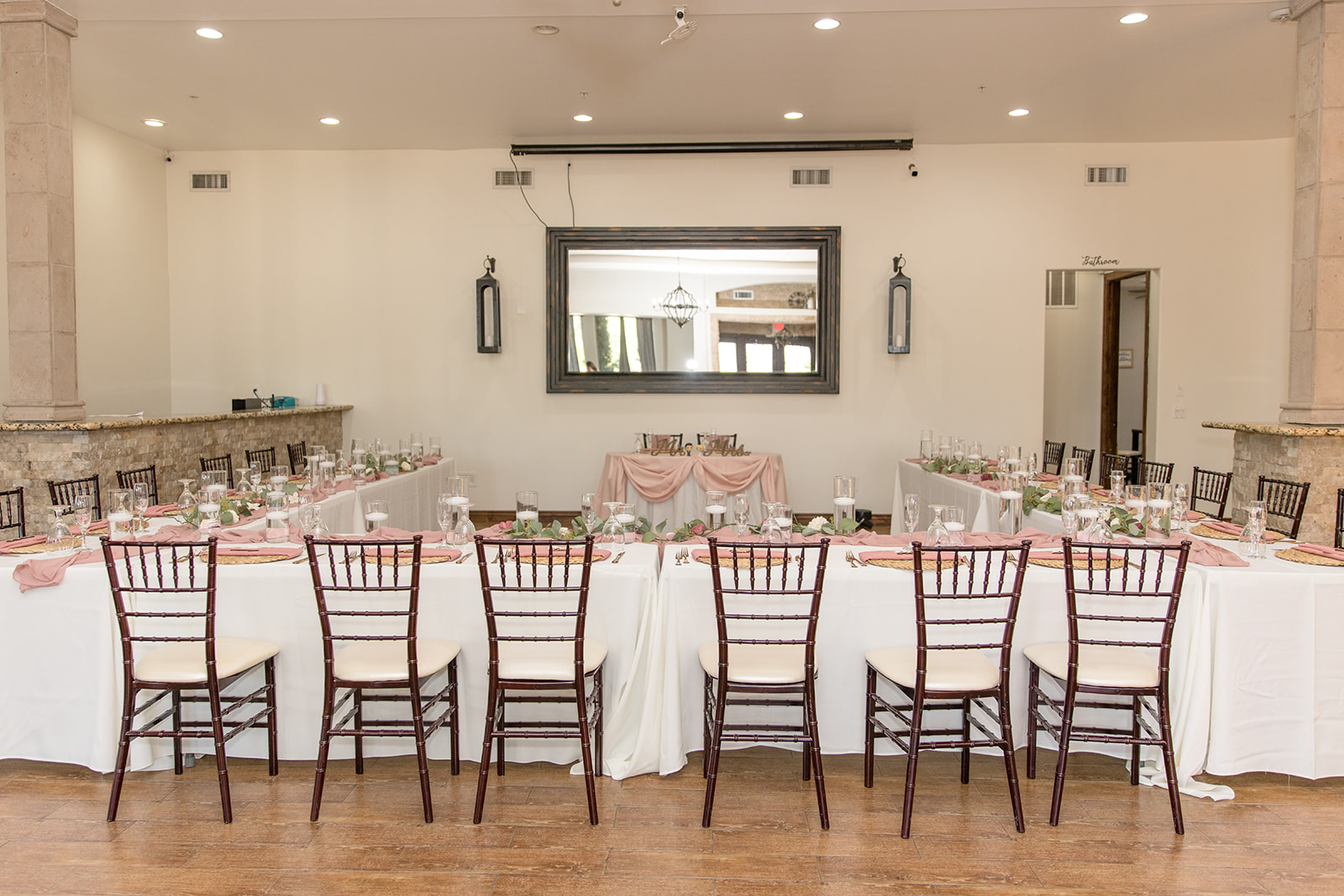 South Villa reception hall at superstition manor